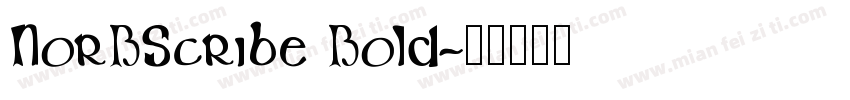 NorBScribe Bold字体转换